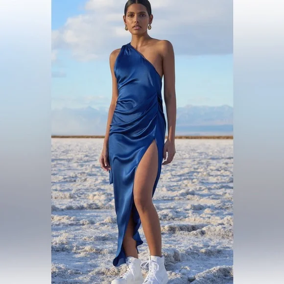 princess polly baby blue dress Amanda Uprichard - Lawrence Maxi Dress